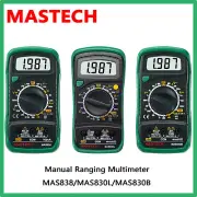 MASTECH MAS83 Series Digital Handheld Multimeter Manual Ranging Multi-meter ✦Kd