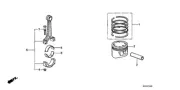 Genuine Honda Bearing C Connecting Rod (Brown) (Daido) 13213-PK1-751