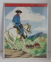 VINTAGE 1968 Whitman The Lone Ranger Frame-Tray Puzzle NIP NOS
