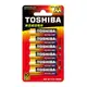 【TOSHIBA東芝】3號AA/4號AAA 鹼性電池6顆 吊卡裝(1.5V LR6) (2.6折)