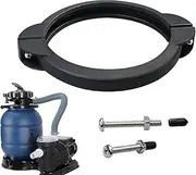 Pool Clamp Collar Ring – Multiport Valve Clamp Sand Filter | Durable Pump Clamp Ring | Swimming Pool Sand Filter Valve Clamp for 12 & 14 Inch Filters, Pool Pump Parts Replacement