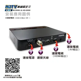 PX大通 <機上盒+天線組合> HDTV影音教主高畫質數位機上盒HD-8000+HDA-5000數位天線