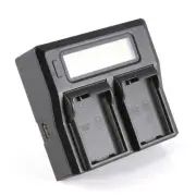 AC/DC LCD Screen Dual Battery Charger For Nikon EN-EL15a D800 D750 D7100 D810A