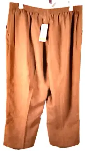 Alfred Dunner women's mocha pants 18W NWT