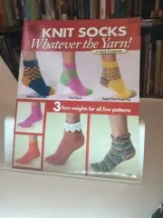 AMERICAN SCHOOL OF NEEDLEWORK⏰KNIT SOCKS WHATEVER THE YARN PATTERN BOOK