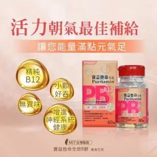 【寶齡富錦】寶益他命高劑量強效修復B群60粒X2入組(B群)