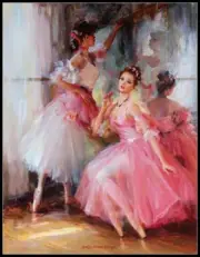 In the Dressing Room - DIY Chart Counted Cross Stitch Patterns Needlework DMC
