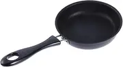 Anneome Mini Non-Stick Frying Pan Practical Egg Omelette Skillet for Induction Gas Cookers for Pancakes Breakfast in Bed Easy to Clean with Lid for Home Outdoor BBQ