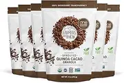 One Degree Organic Foods Sprouted Oat Quinoa Cacao Gluten Free Granola - USDA Organic, Vegan (11 oz. - 6 pack)