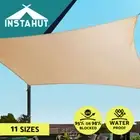 Instahut Waterproof Shade Sail Awning Cloth Triangle Square Sand Sun Canopy