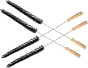 HIAKDOFT Dryer Vent Cleaner Brush Set 4 Pack Long Flexible Brush for Washing Machine Drum Cleaning