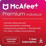 McAfee+ Premium Individual 2025 | DIRECT FROM MCAFEE | Same Day Digital Delivery