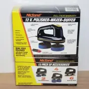 Nic Sand DHP 200 Polisher Waxer Buffer w/Buffing Polishing Pads for Car NOS New