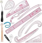 13PCS Styling Sewing French Curve Ruler Set, Dress Makers & Tailors Pattern Making Ruler for Fashion Design & Fabric