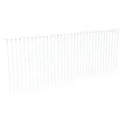 ProtectorAl 3000W x 1200H Pearl White Aluminium Flat Top Pool Fence Panel