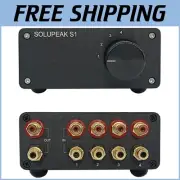 Premium RCA Signal Selector Box - 4 Inputs, 1 Output with Gold-Plated Connectors