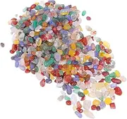 LIFKICH Natural Crystal Stones for Flower Pot Landscaping Colored Agate Rubble for Indoor Outdoor Decor for Fairy Gardens Crafts and Pathways