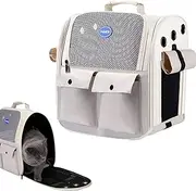 Cat Backpack, Cat Carrier Backpack, Breathable Pet Travel Backpack with Multiple Pockets, Cat Backpacks for Carrying Cats, Carrier, Foldable Cat Bag for Walks in the Outdoor