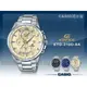 CASIO 時計屋 卡西歐手錶 EDIFICE ETD-310D-9A 男錶 不鏽鋼錶帶 礦物玻璃 世界時間 防水 日期