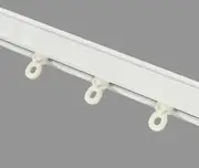Curtain Track Rail Gliders Hooks White Pack of 20