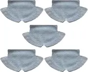 Main Brush Roll Brush Side Brush Mop Cloth HEPA Filter Compatible with 360 S6 Robotic Vacuum Cleaner Spare Parts Accessories (Color : 5 mop)