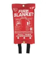 Fire Pro 1.2 x 1.8m Fire Blanket OFFICE KITCHEN CAR CARAVAN TRUCK BOAT BBQ PLACE
