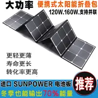 在飛比找樂天市場購物網優惠-太陽能充電器 充電板 光伏板 松魔太陽能發電板折疊包 18V