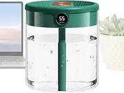Room Humidifier for Bedroom | Capacity Spray Mist Humidifier with 2L Tank - USB Humidity Sensor, Automatic Desktop Diffusers for Home Office