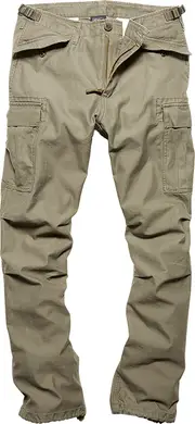 Vintage Industries M65 Heavy Satin, cargo pants , color: Olive , size: XL
