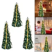 Folding Artificial Christmas Tree with Lights USB PVC Material Xmas Tree