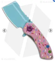 Kansept Blade HQ “Dessert Warrior” Mini Korvid - Donut G10 - Blue 154CM