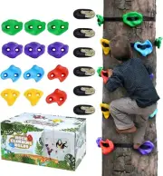 12 Ninja Tree Climbing Stands for Kids Climbing, Rock Climbing for Adults