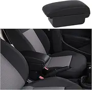 Compatible With Peugeot 208 Armrest Box For 2008 Armrest Box Internal Modification Retrofit Parts USB Ashtray Car Accessories 2019 2020 2021(B2-black black 3 usb)