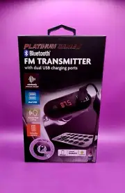 Travelocity Platinum Series Bluetooth FM Transmitter with Dual USB Charge Ports