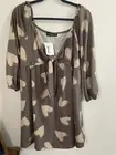 Mocha Mini heart dress shop neighbor, los angeles Small, baby doll style