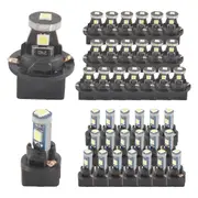 40 Pieces T5 T10 LED Bulbs Dash Lights with Twist Socket Inst ent Dashboard Light LED Bulbs for In Photo Color