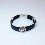 Handmade Hook Snap Clasp Faux Leather and Metal Bracelets