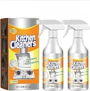 2025 New All-Purpose Parctical Stubborn Stain Clean Foam Spray,Kitchen Oil Cleaner, Multi Purpose Foam Cleaner Spray for Kitchen Pots, Countertops, Stoves, Ovens (2PCS)