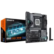 Gigabyte M/B B860 EAGLE WIFI6E 1.0, Intel B860, 4 x DDR5 up to 256 GB, 1x HDMI, 3 x PCI Express x16, 3 x M.2, 4 x SATA, 3 x USB 3.2 B860 EAGLE WIFI6E 1.0