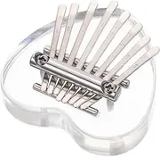 BIUDECO Tone Acrylic Mini Kalimba for Beginners Lightweight Thumb Piano with Sound present for Music Lovers Portable Finger Piano for Joyful Playtime