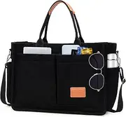 [Keyck] Women's Corduroy Shoulder Bag, Medium Tote Bag with Zip, Cord Bag, Women's Crossbody Bag, Shopper Bag, Handbag, Shoulder Bags for Work, Office, Travel, Shopping, School