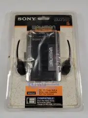 Vintage Sony Walkman WM-F2015 FM/AM Radio Cassette Player Black (New in Box) VTG