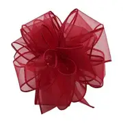 Offray ISS-040-50-BUB Burgundy Wired Edge Ribbon