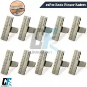 10Pcs Endodontic Finger Rulers Span Measure Scale Endo Ring Adjustable Endo