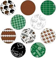 Rockadex Adhesive Patches - Compatible for Freestyle Libre Sensor, Custom-Designed Freestyle Libre Patches, Diabetic Supplies Mix 10 Pack Football (Full Circle NO Cut)