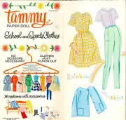 VINTGE 1964 TAMMY PAPER DOLLS ~PRETTY LASER REPRODUCTION~ORG SIZE UNCUT
