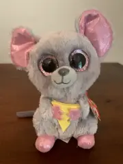 Ty Beanie Boos SQUEAKER the Mouse New w Tags Plush 6" Collectable