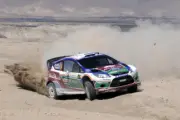 Jari Matti Latvala (FIN) Ford Fiesta RS WRC on stage 9 2011 WRC Old Photo 1