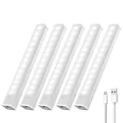 maylit 5 Pack Rechargeable Closet Lights Motion Sensor Under Cabinet Lighting...