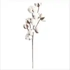 Manual Measurement Artificial Cotton Stem Flowers Faux Flower Arrangements
